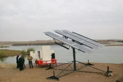 Solar panel water system installation